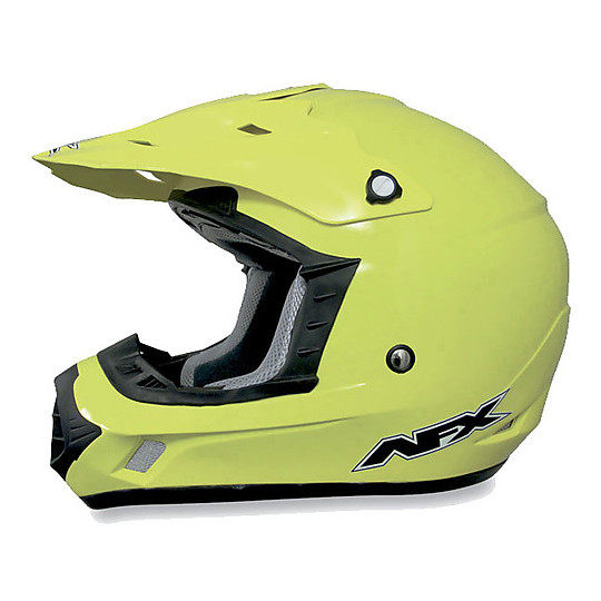 Moto Cross Enduro helmet Afx FX-17 Single Color Fluorescent Yellow
