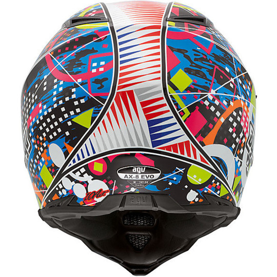 Moto Cross Enduro Helmet AGV AX-8 Evo Multi Hypno