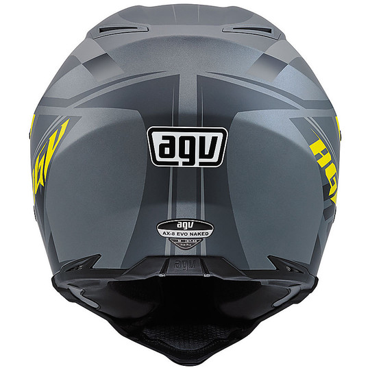Moto Cross Enduro helmet AGV AX-8 Evo Naked Multi Karakum Fluorescent Yellow