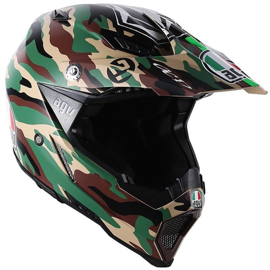 Moto Cross Enduro Helmet AGV AX-8 Evo Replica Paulin Camouflage