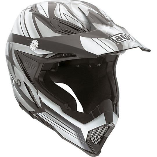 Moto Cross Enduro Helmet AGV AX-8 FlagStar Black / Gunmetal