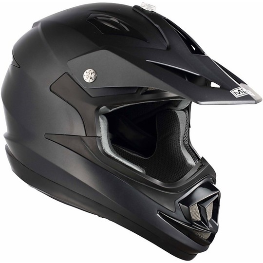 Moto Cross Enduro Helmet Agv Mds By ONOFF Mono Black Matt
