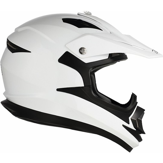 Moto Cross Enduro Helmet Agv Mds By ONOFF Mono Gloss White