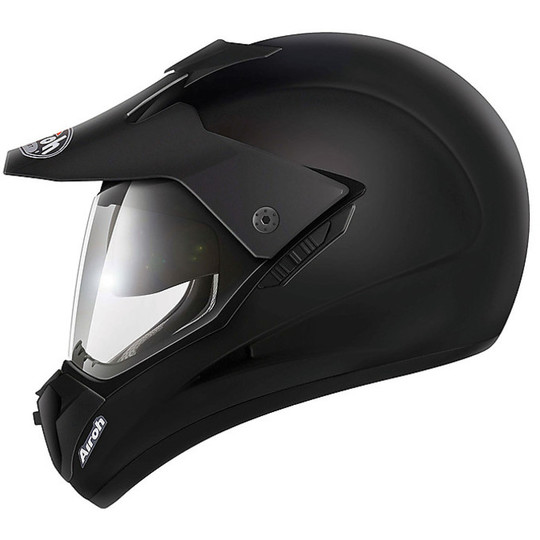 Moto Cross Enduro Helmet Airoh Road S5 Matte Black New 2014