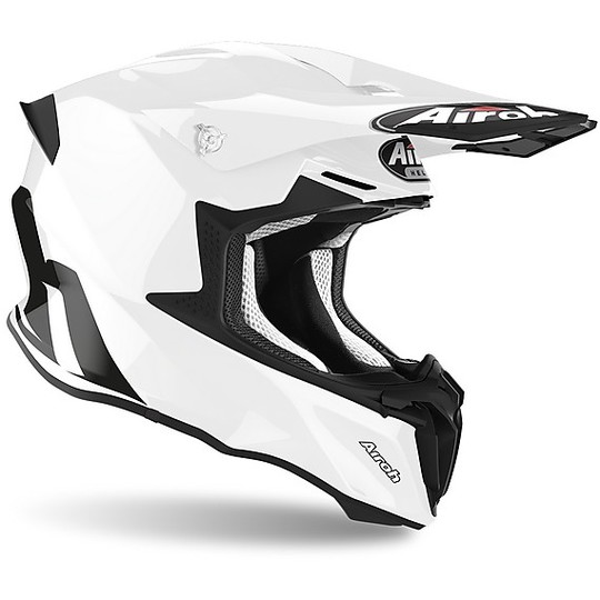 Moto Cross Enduro Helmet Airoh TWIST 2.0 Color Glossy White
