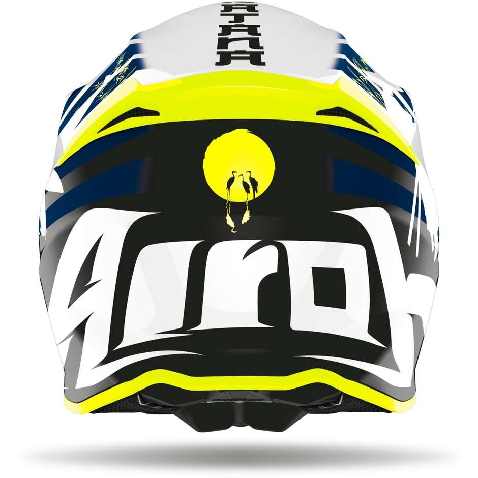 Moto Cross Enduro Helmet Airoh TWIST 2.0 Glossy Blue Katana