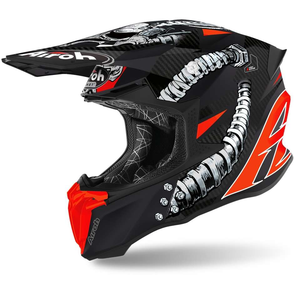 Moto Cross Enduro Helmet Airoh TWIST 2.0 Matte Bolt