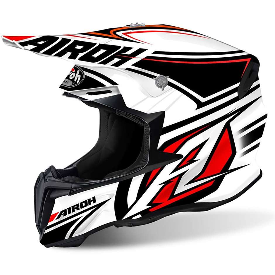 Moto Cross Enduro helmet Airoh Twist Avanger Gloss White
