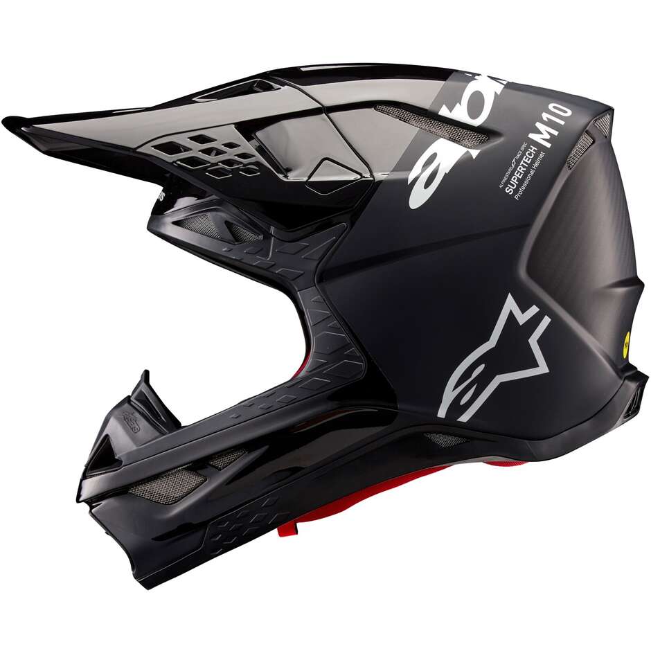 Moto Cross Enduro Helmet Alpinestars SUPERTECH S-M10 FLOOD 22.06 M & G Gray Black