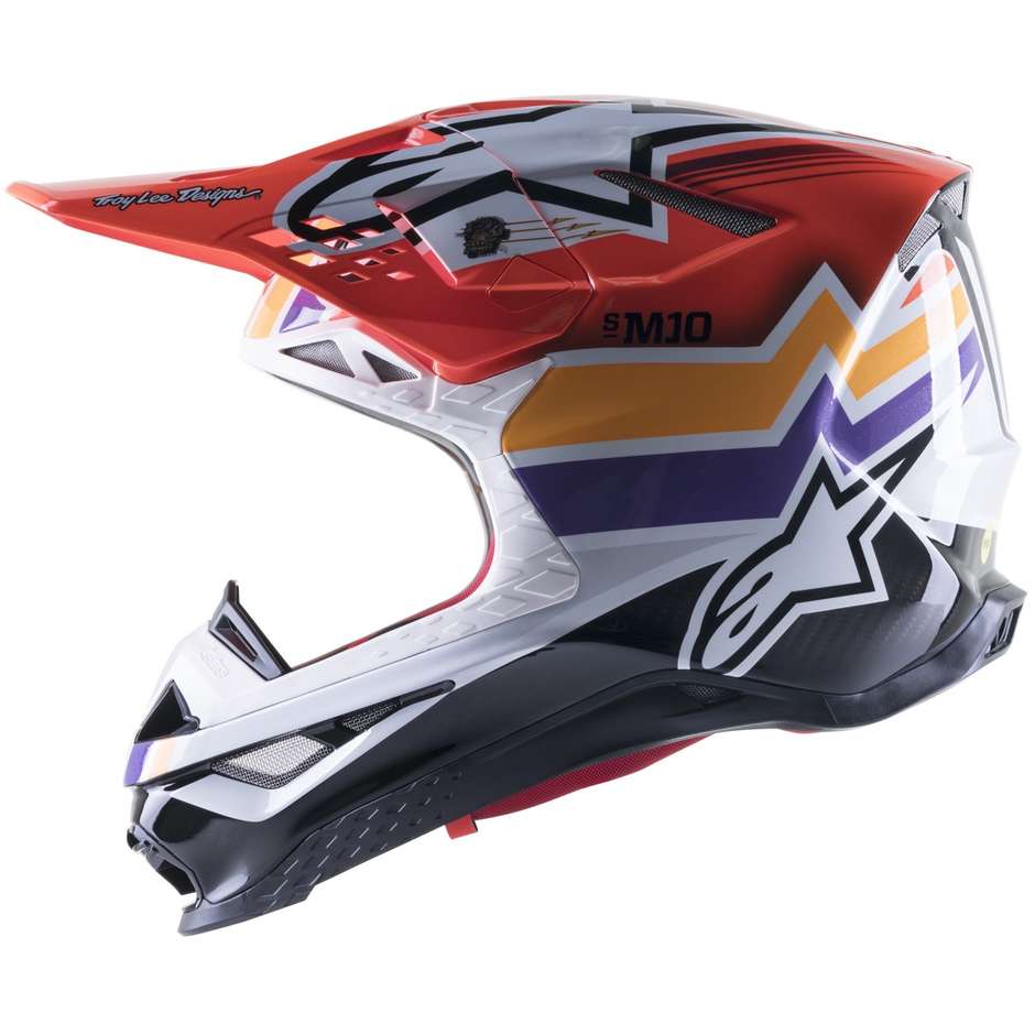 Moto Cross Enduro helmet Alpinestars SUPERTECH S-M10 TLD EDITION 23 Firestarter Red