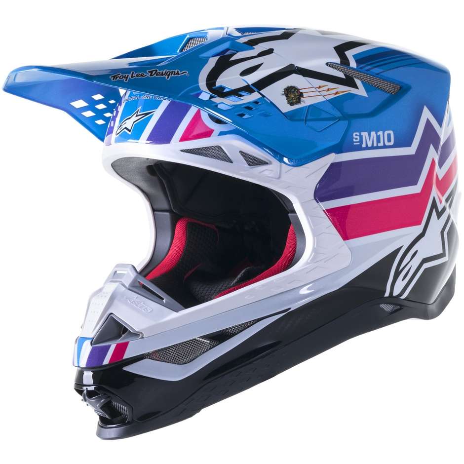 Moto Cross Enduro Helmet Alpinestars SUPERTECH S-M10 TLD EDITION 23 Starry Blue
