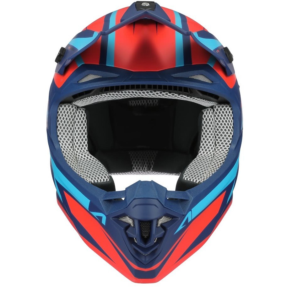 Moto Cross-Enduro helmet Astone MX800 RACERS Orange Blue Opaque