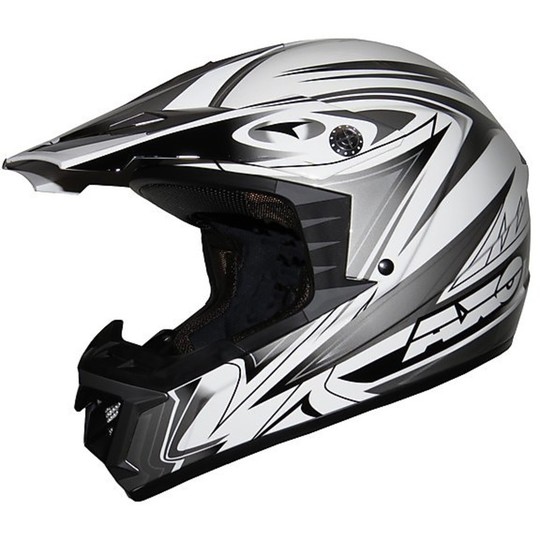 Moto Cross Enduro Helmet Axo Model MX STORE White Black
