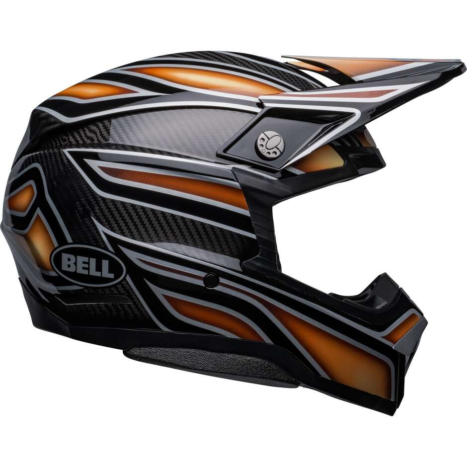 Moto Cross Enduro Helmet Bell MOTO-10 SPHERICAL MARMOT WEBB Black Copper