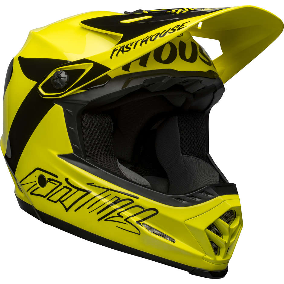 Moto Cross Enduro helmet Bell MOTO-9 YOUTH MIPS FASTHOUSE NEWHALL Fluo Black
