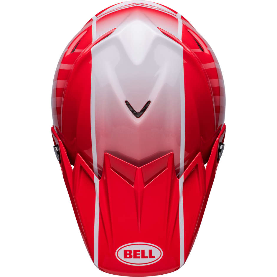 Moto Cross Enduro Helmet Bell MOTO-9S FLEX SPRINT Red Matt Black Glossy