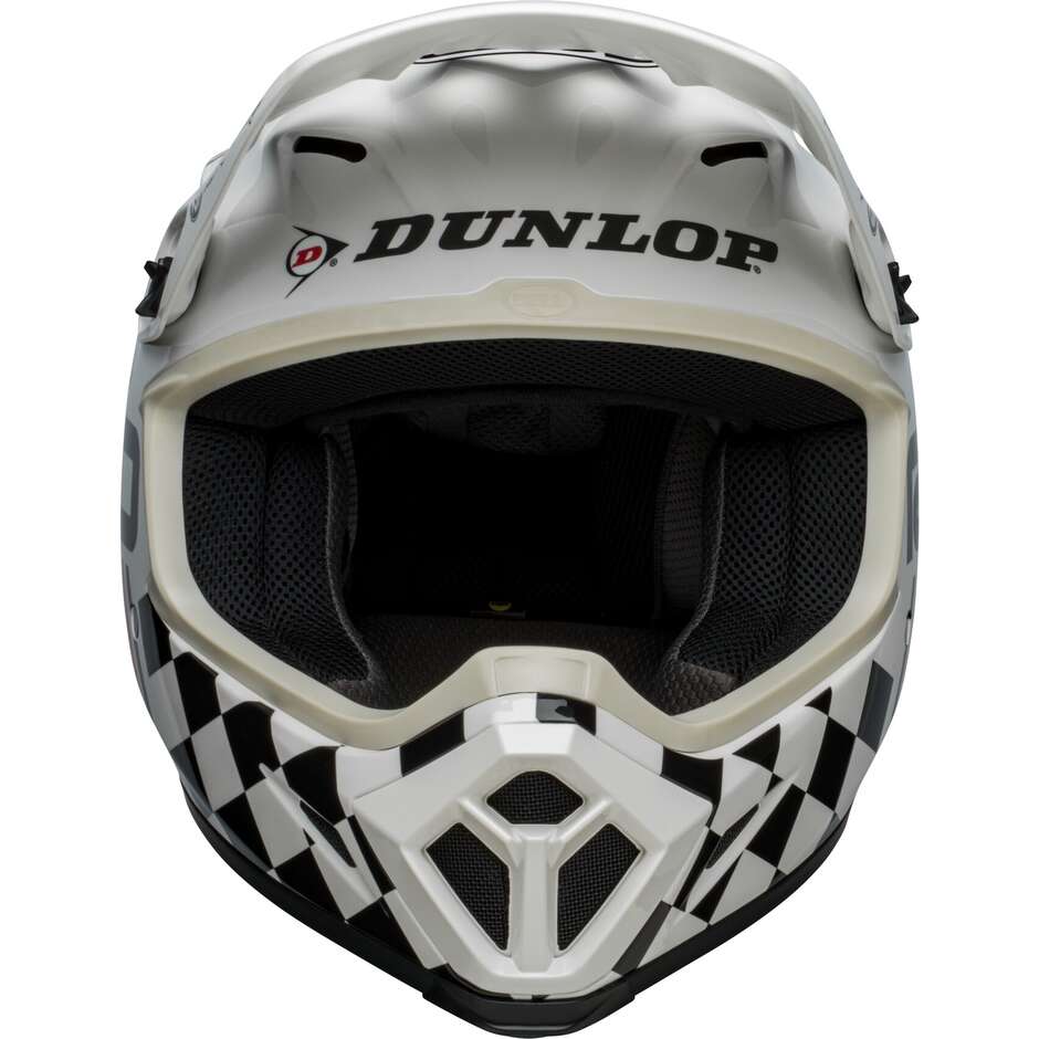 Moto Cross Enduro Helmet Bell MX-9 MIPS RSD THE RALLY Black White