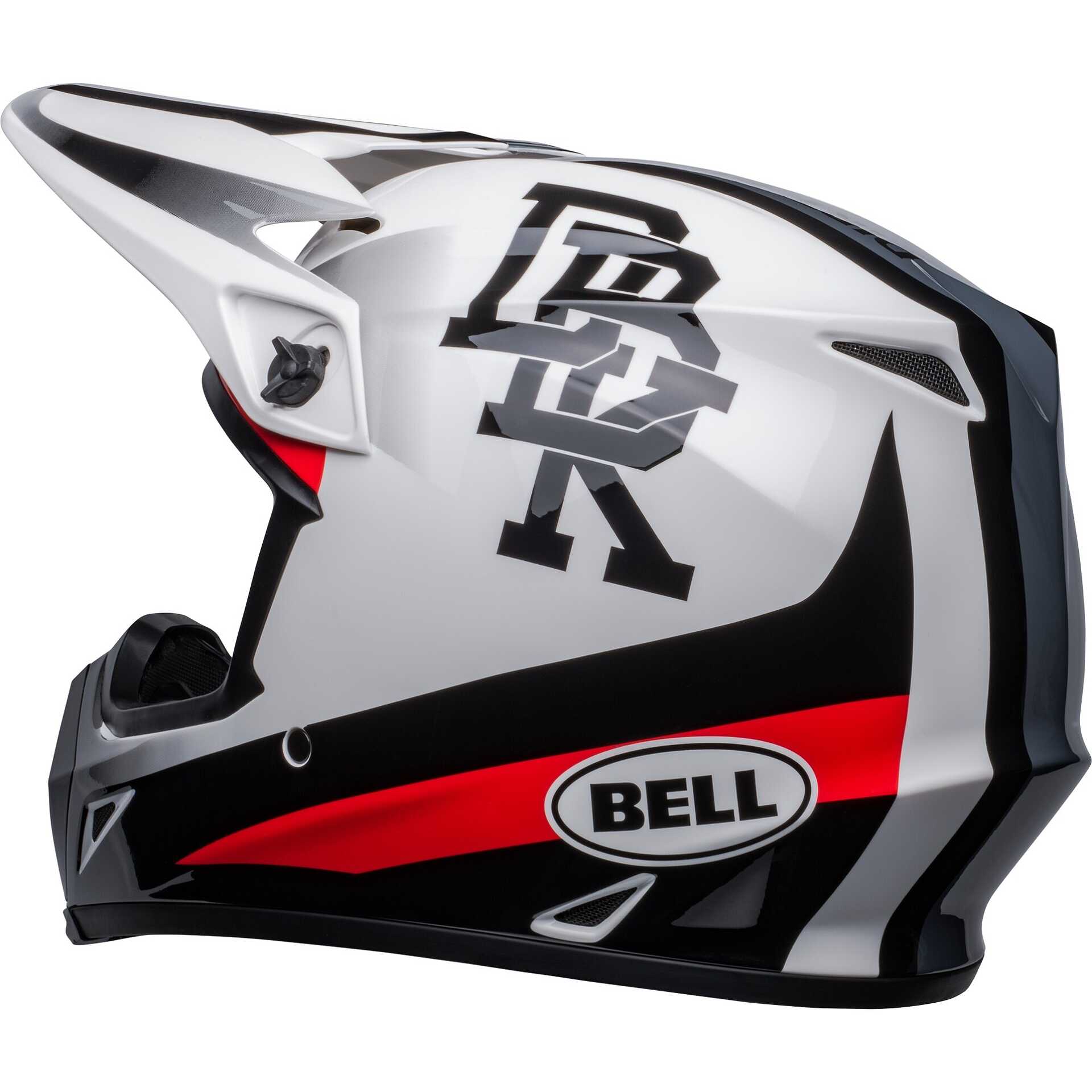 Moto Cross Enduro helmet Bell MX-9 MIPS TWITCH DBK White Black For ...