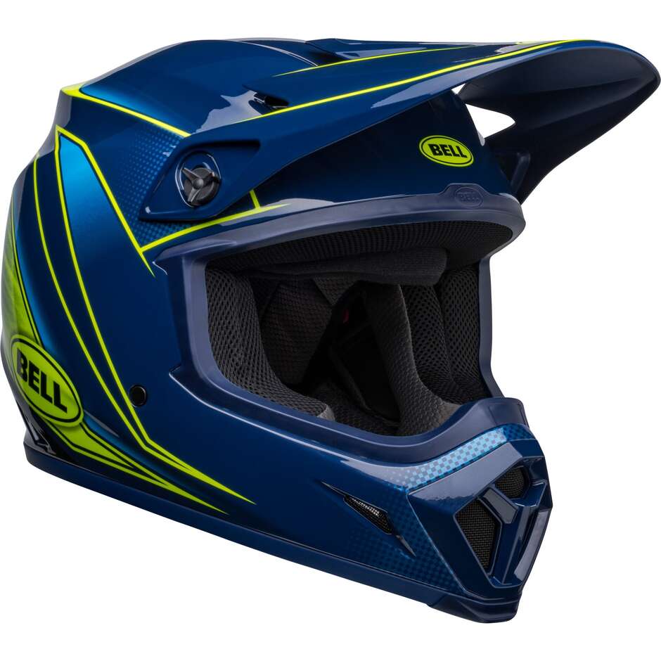 Moto Cross Enduro helmet Bell MX-9 MIPS ZONE NAVY RETINA