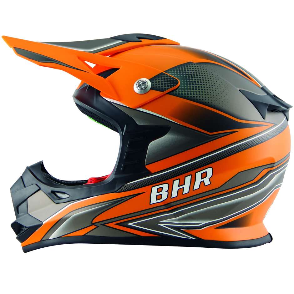 Moto Cross Enduro Helmet BHR 812 Off Road Power Orange