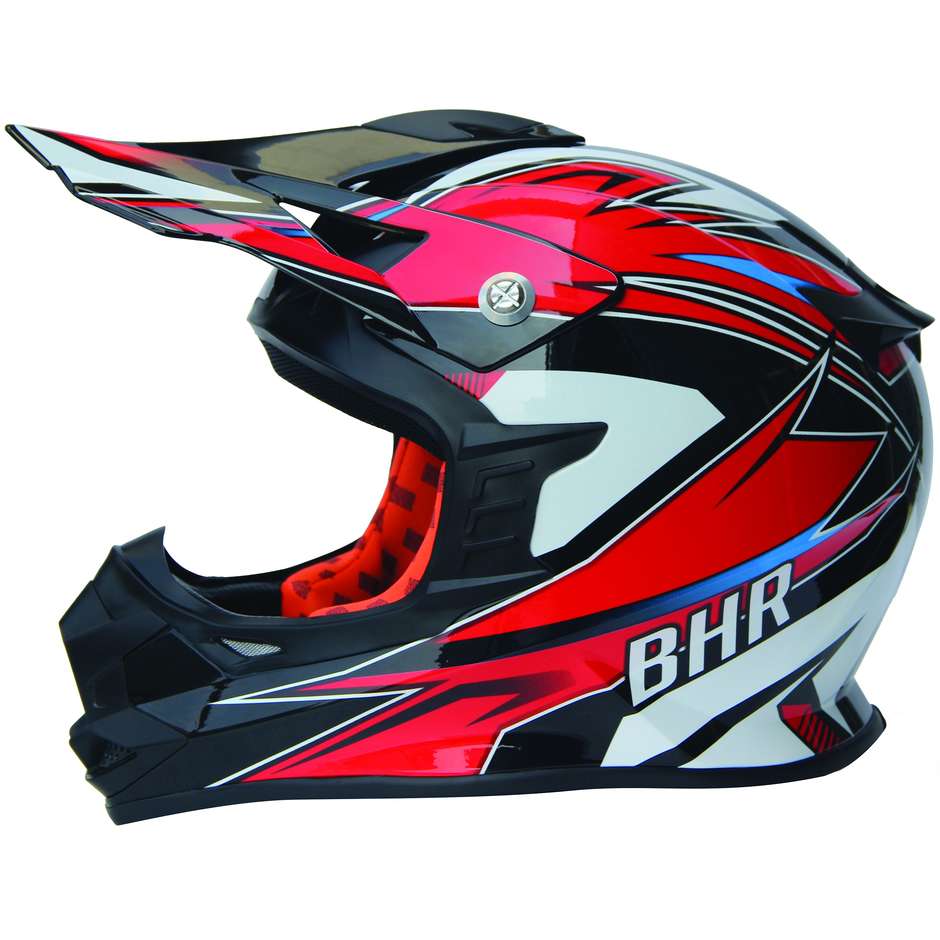 Moto Cross Enduro Helmet BHR 812 Off Road Speed Red