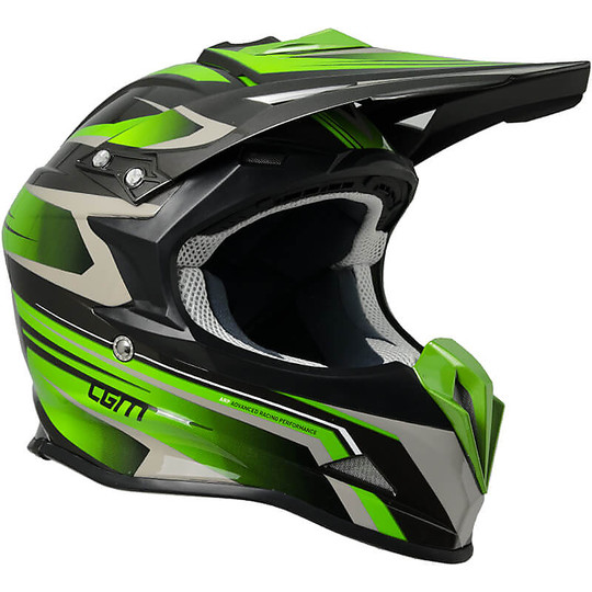 Moto Cross Enduro Helmet CGM 601G Green Track