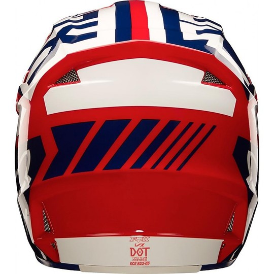 Moto Cross Enduro Helmet Fox V1 Falcon Red White
