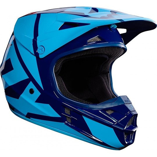 Moto Cross Enduro Helmet Fox V1 Race MX Navy