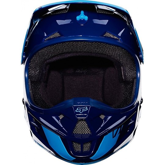 Moto Cross Enduro Helmet Fox V1 Race MX Navy