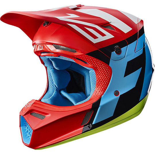 Moto Cross Enduro helmet Fox V3 Creo Fiber Red