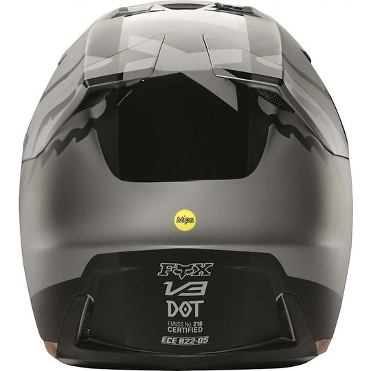 Moto Cross Enduro helmet Fox V3 Moth Fiber Stone