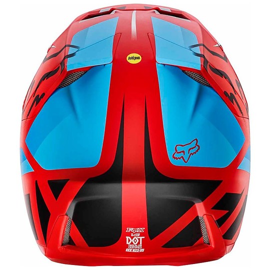 Moto Cross Enduro helmet Fox V3 Seca Fiber Red