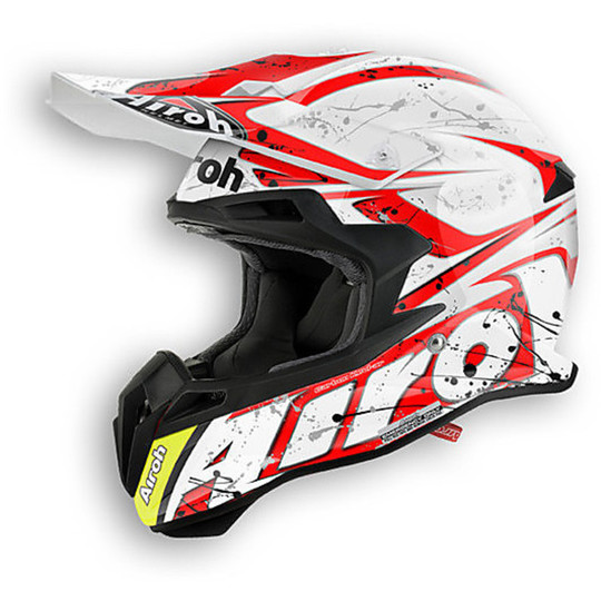 Moto Cross Enduro Helmet Glossy Red Splash Terminator 2.1