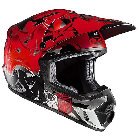 Moto Cross Enduro Helmet HJC CS-MX II Graffed MC1SF
