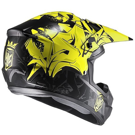 Moto Cross Enduro Helmet HJC CS-MX II Graffed MC4HSF