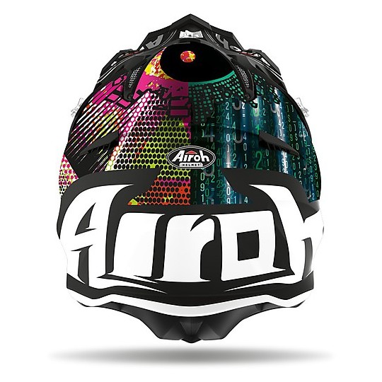 Moto Cross Enduro Helmet in Airoh Fiber AVIATOR ACE Insane Opaque