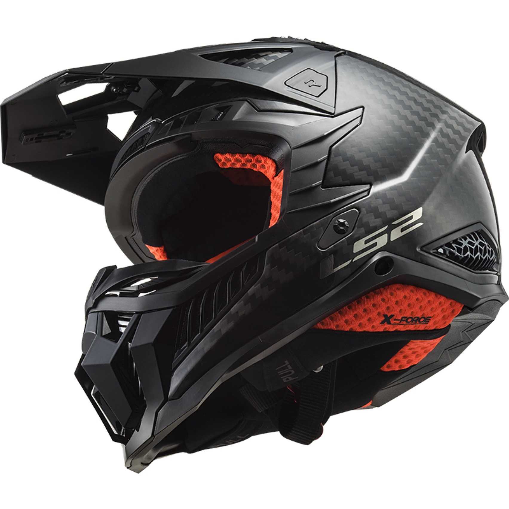 CASCO DA CROSS LS2 MX703 C X-FORCE MATT CARBON Casco off road dal d