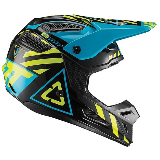 Moto Cross Enduro helmet in Fiber Leatt GPX 5.5 V19.1 Black Lime