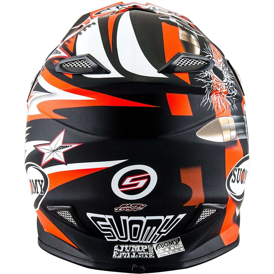 Moto Cross Enduro Helmet IN FIBER Suomy MR JUMP BULLET Matt Black