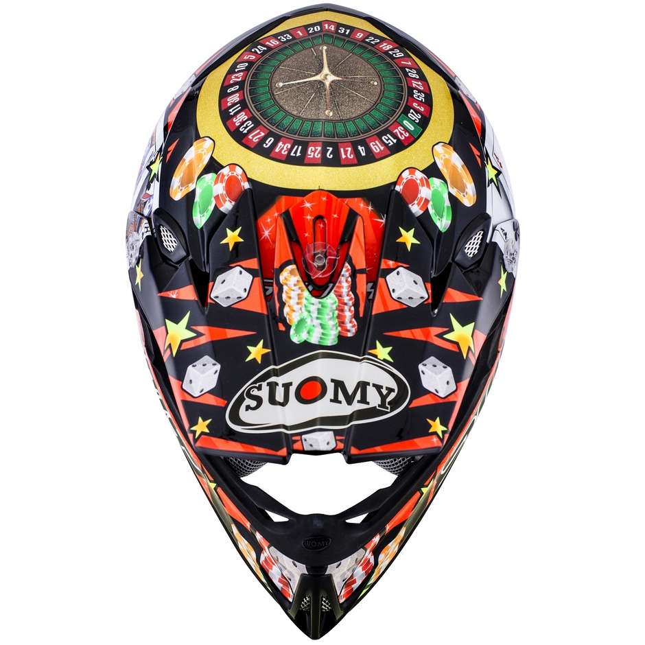 Moto Cross Enduro Helmet IN FIBER Suomy MR JUMP JACKPOT Black