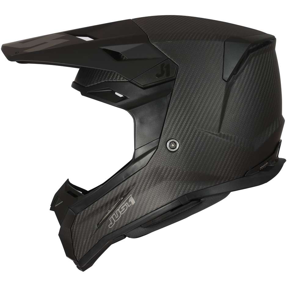 Moto Cross Enduro Helmet in Just1 J22 SOLID Carbon Matt Carbon