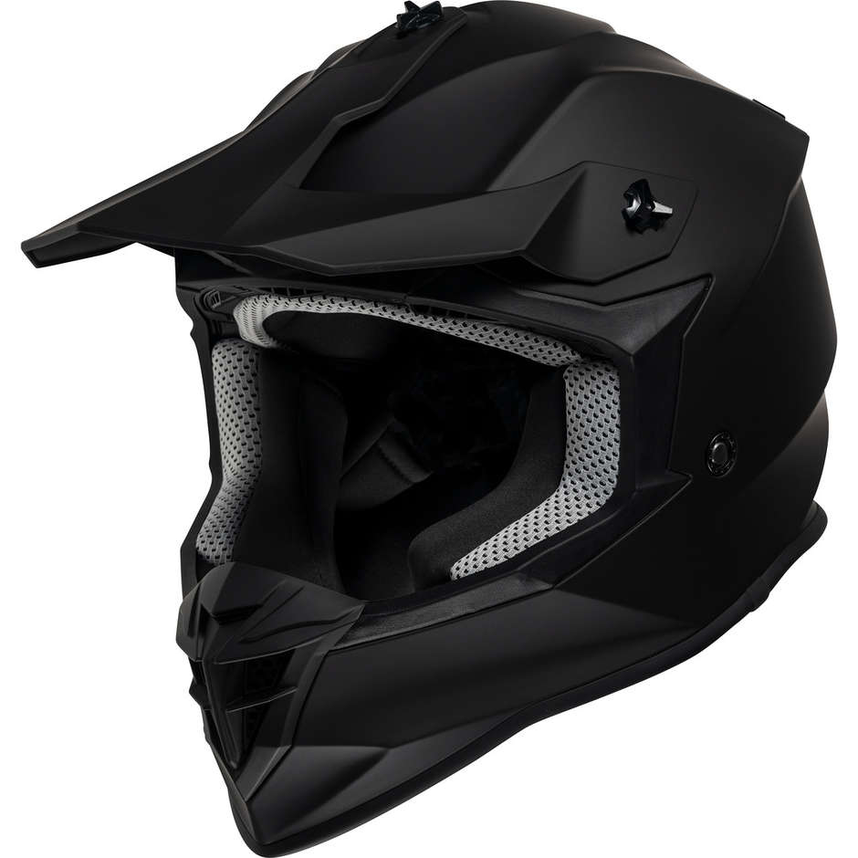 Moto Cross Enduro Helmet Ixs 362 1.0 Mono Matt Black