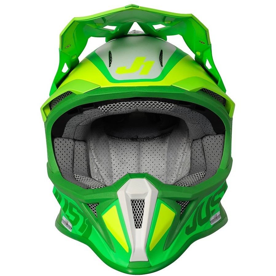 Neon green dirt bike helmet hot sale