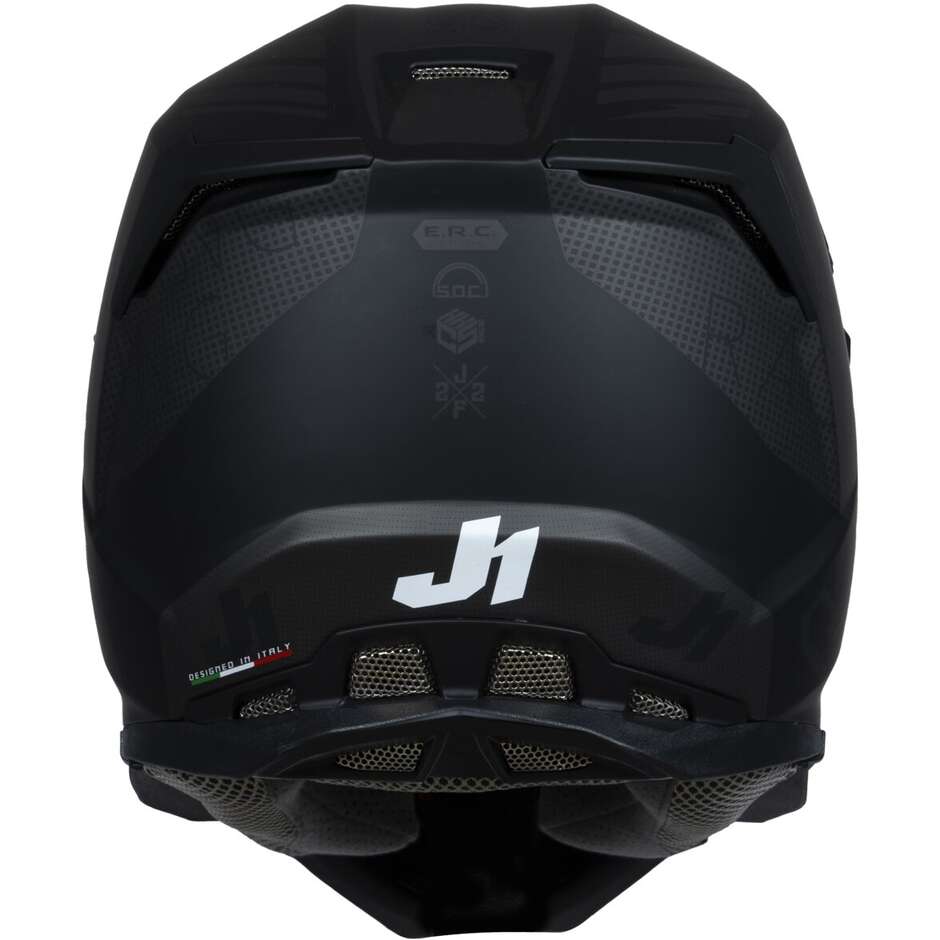 Moto Cross Enduro Helmet Just1 J22-f Dynamo Titanium Black