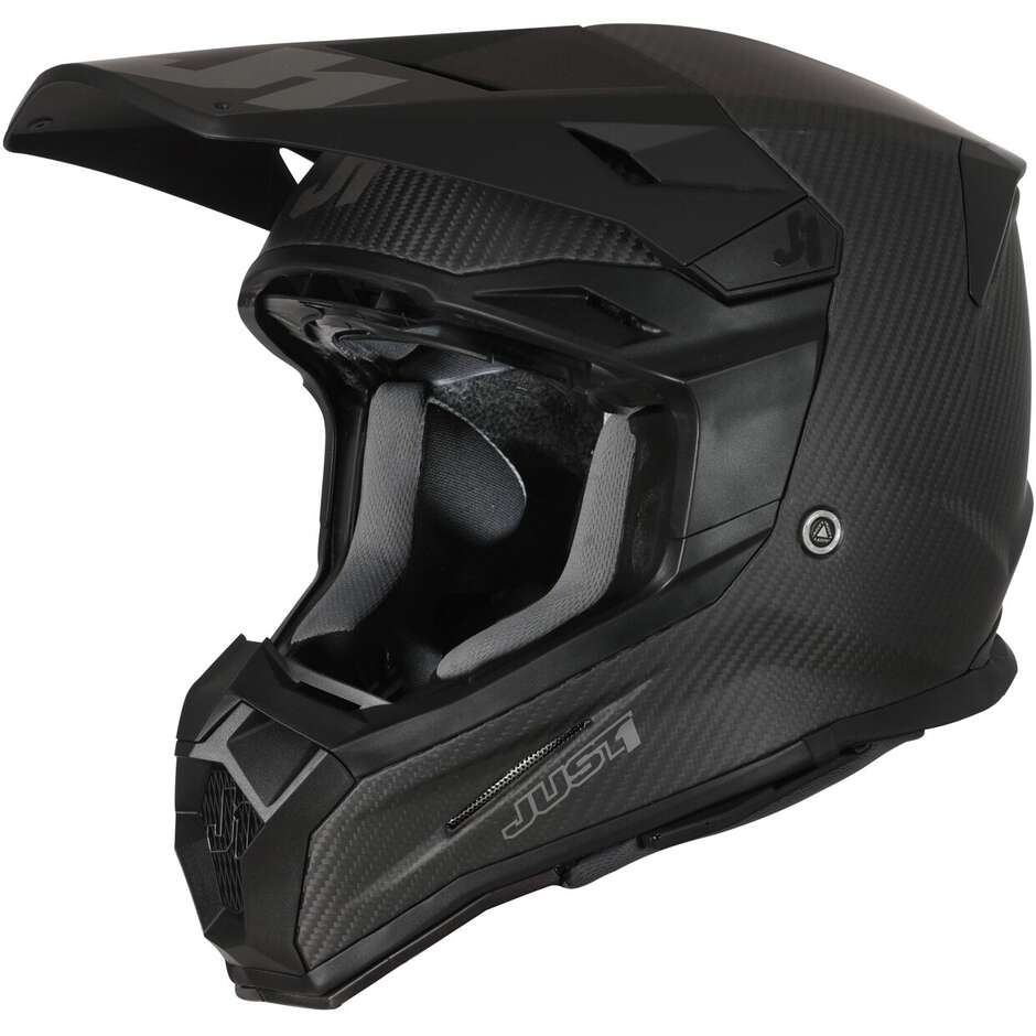 Moto Cross Enduro Helmet Just1 J22 Solid Carbon Matt 22.06