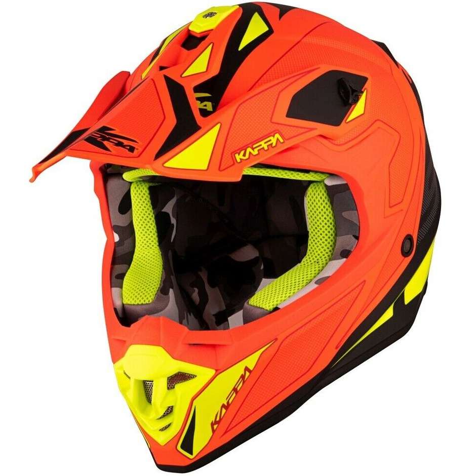 Moto Cross Enduro Helmet Kappa KV49 Shock Matt Black Gray