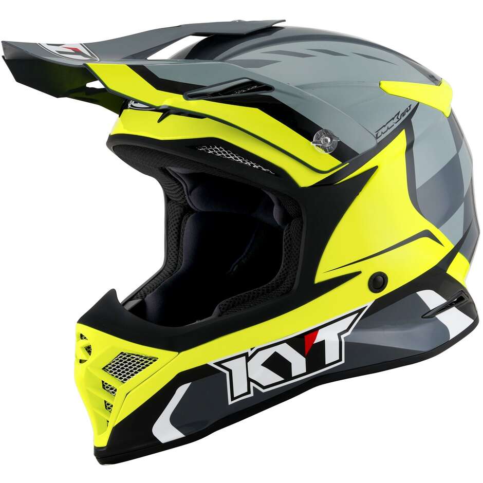 Moto Cross Enduro Helmet Kyt SKYHAWK GLOWING Anthracite Yellow