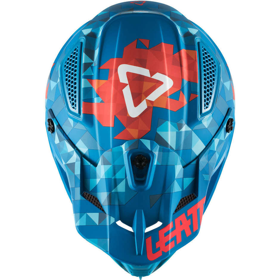 Moto Cross Enduro helmet Leatt GPX 4.5 v22 Blue Red