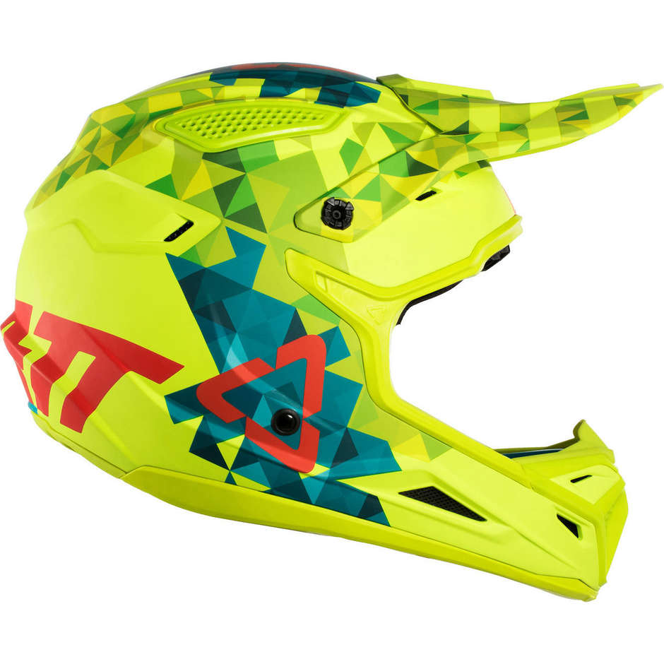 Moto Cross Enduro helmet Leatt GPX 4.5 v22 Lime Teal
