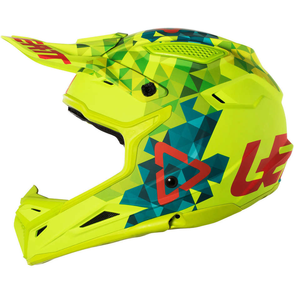 Moto Cross Enduro helmet Leatt GPX 4.5 v22 Lime Teal